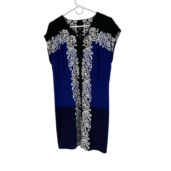 Laundry By Shelli Segal Size Small Black/Blue/White Printed Swim Cover Up - Picture 1 of 7
